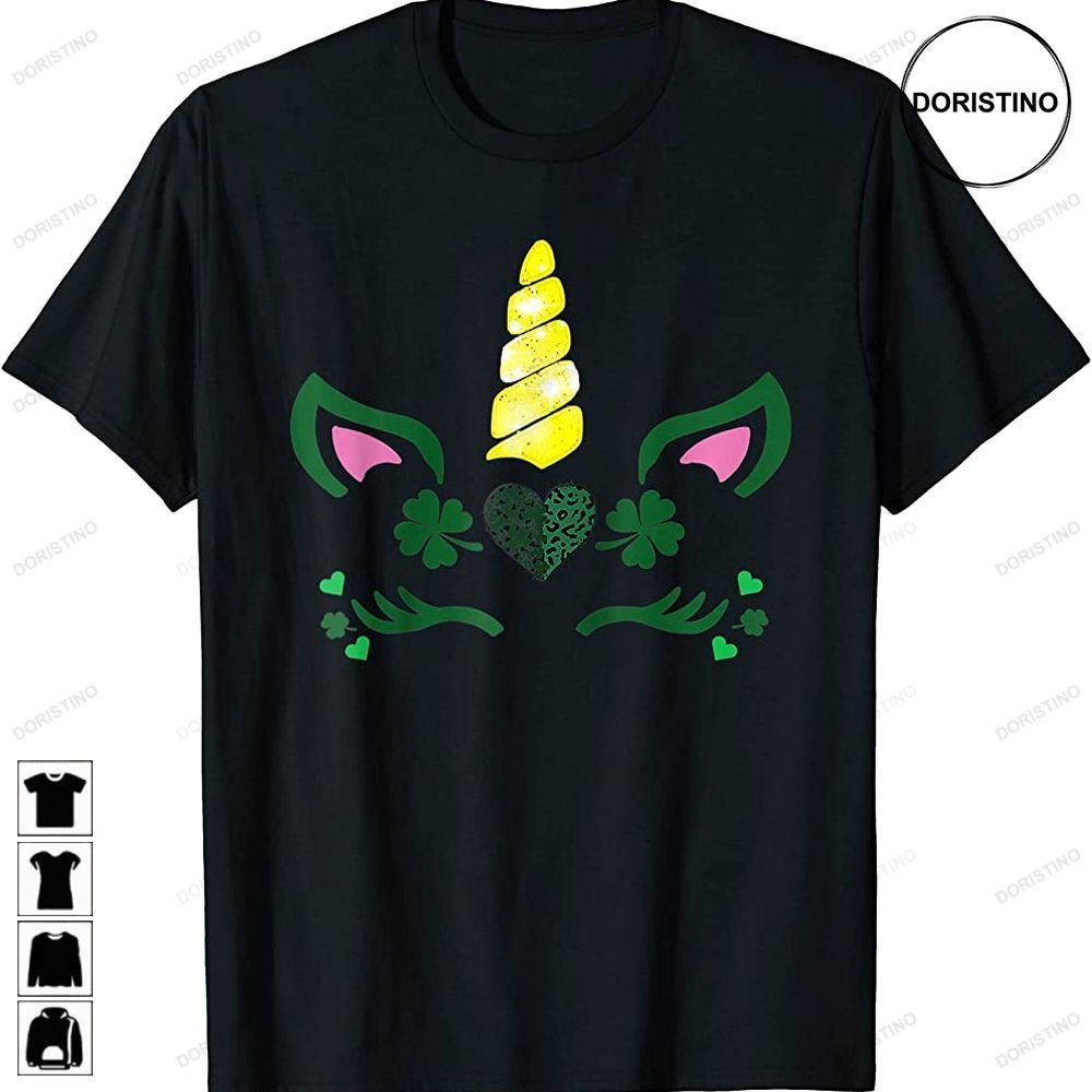 Green Unicorn Girl Shamrock Irish Leprechaun St Patricks Day Limited Edition T-shirts