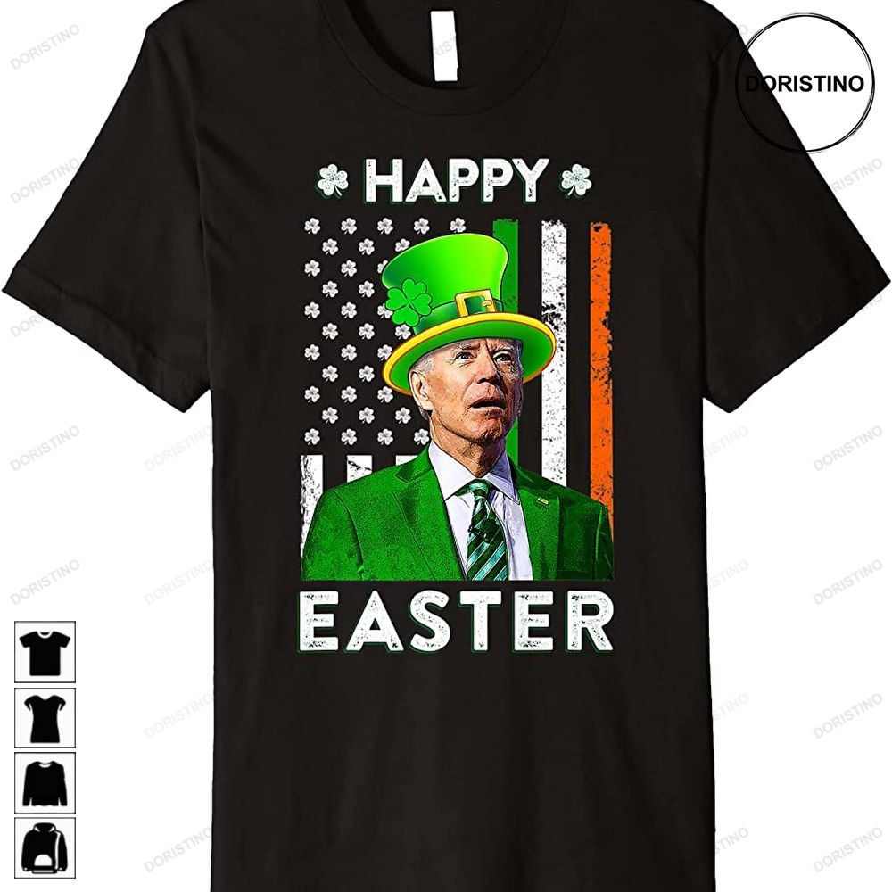 Happy Easter Joe Biden St Patricks Day Leprechaun Hat Premium Limited Edition T-shirts