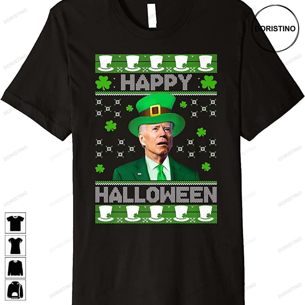 Happy Halloween Joe Biden St Patricks Day Leprechaun Hat Premium Trending Style