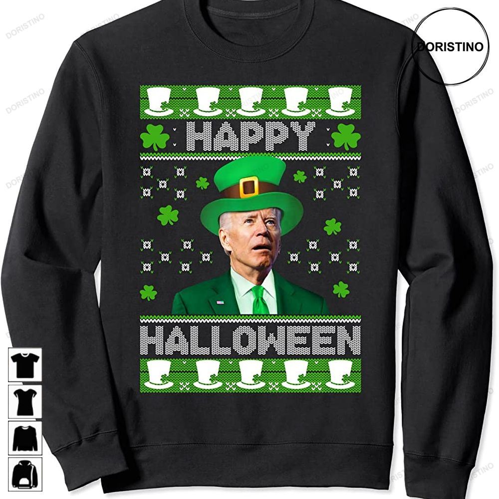 Happy Halloween Joe Biden St Patricks Day Leprechaun Hat Awesome Shirts