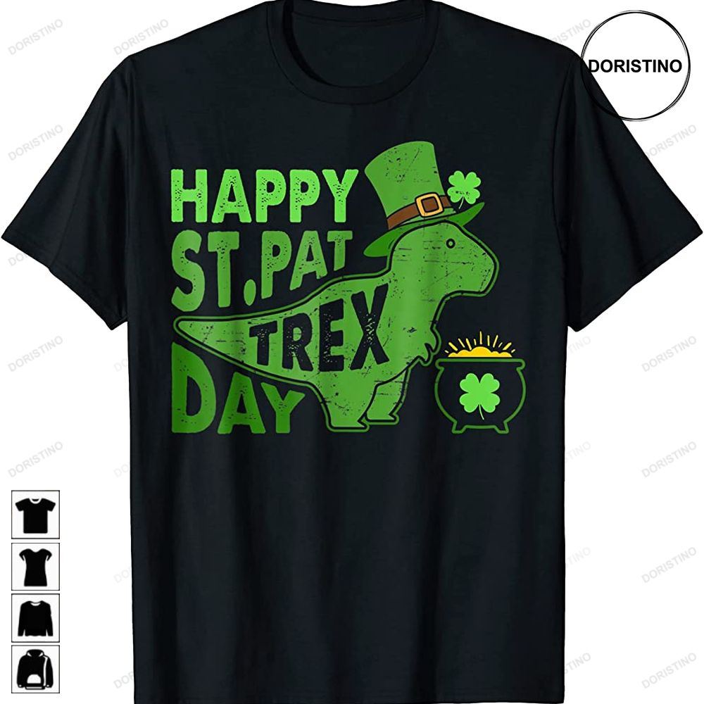 Happy St Pat T Rex Day Dinosaur St Patricks Day Trending Style