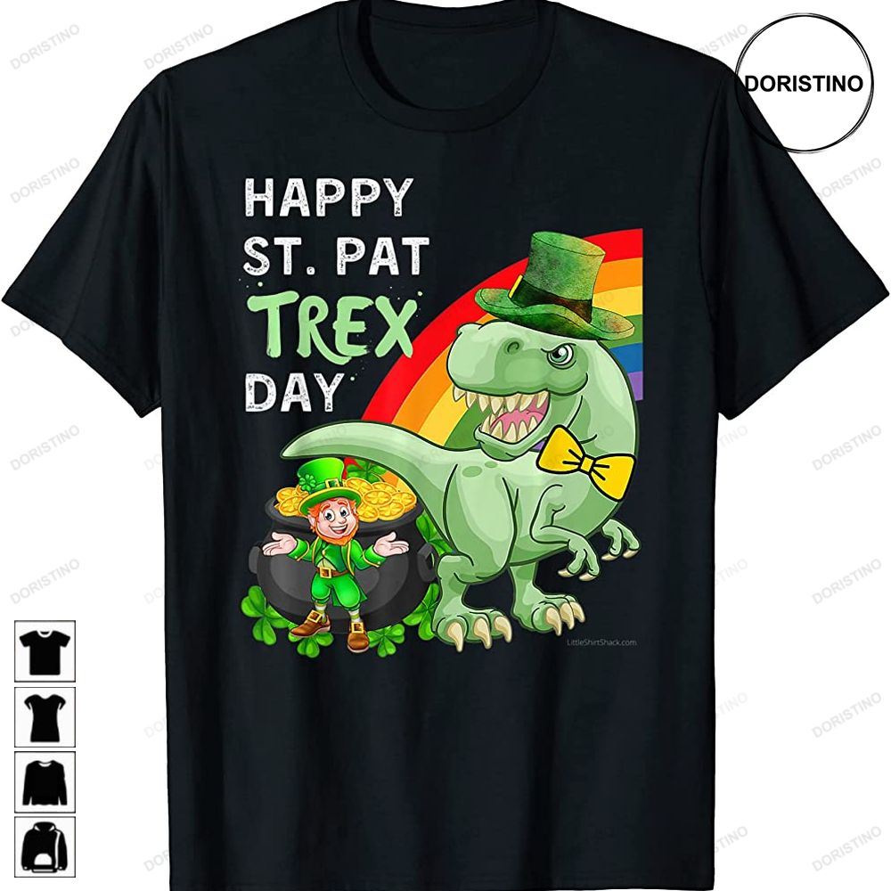 Happy St Pat T Rex Saint Patricks Day Dinosaur Trending Style