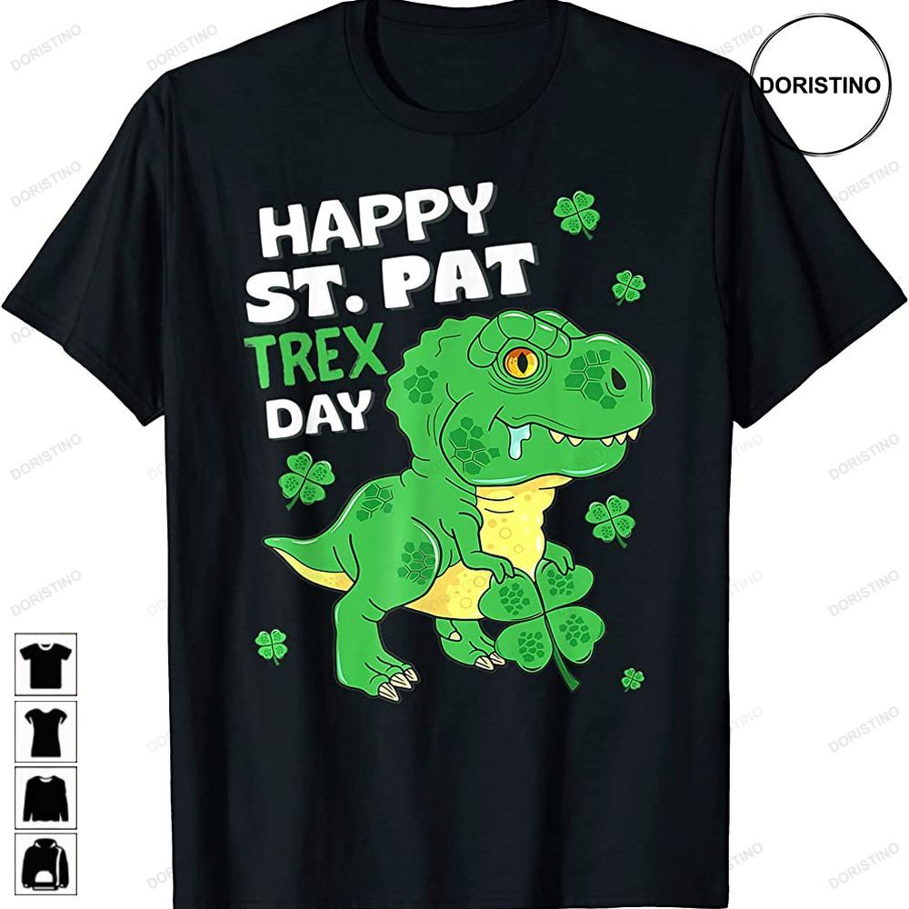 Happy St Pat Trex Day Baby Dinosaur St Patricks Day Kids Trending Style