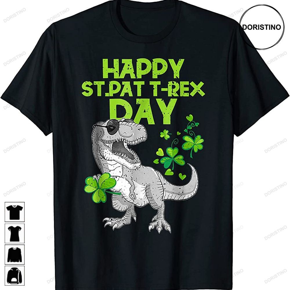 Happy St Pat Trex Day Dino St Patricks Day Toddler Boys Kids Limited Edition T-shirts