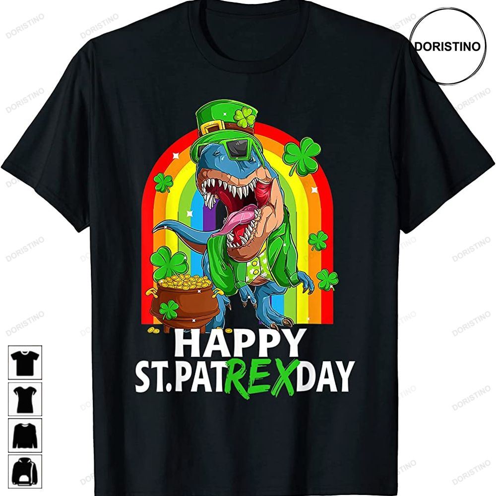 Happy St Pat Trex Day Dinosaur Patricks Day Leprechaun Limited Edition T-shirts