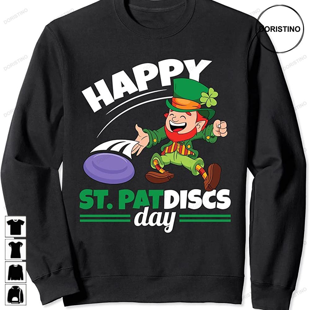 Happy St Patdiscs Patricks Day Ultimate Frisbee Disc Golf Limited Edition T-shirts