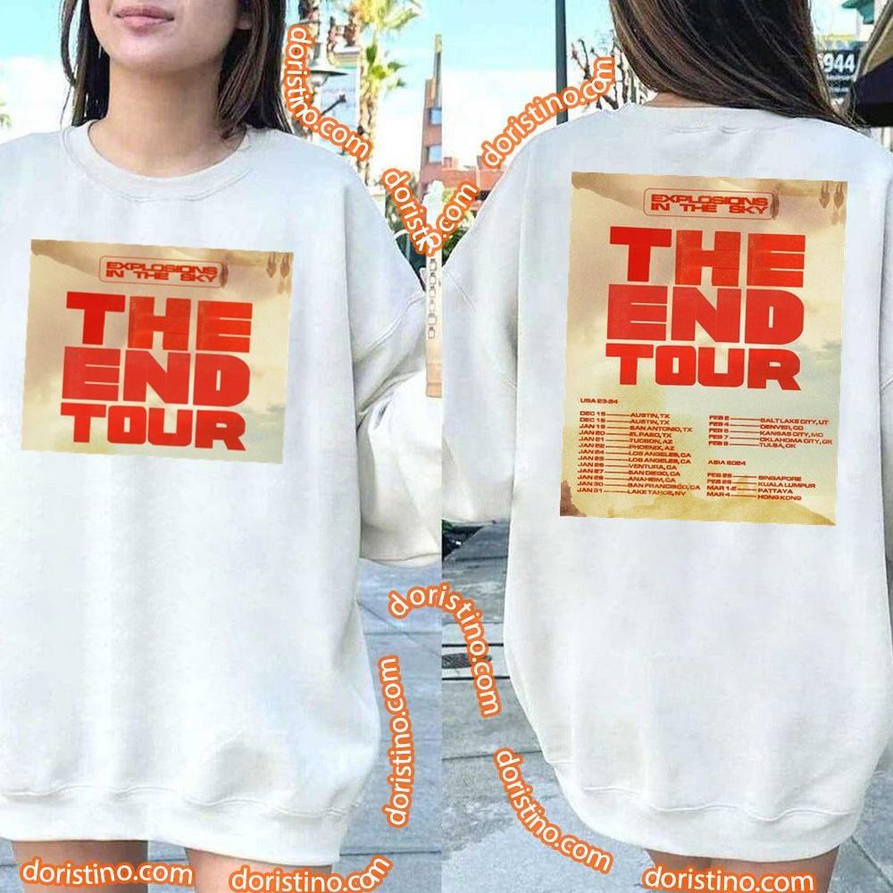 The End Tour 2024 Explosions In The Sky Double Sides Shirt