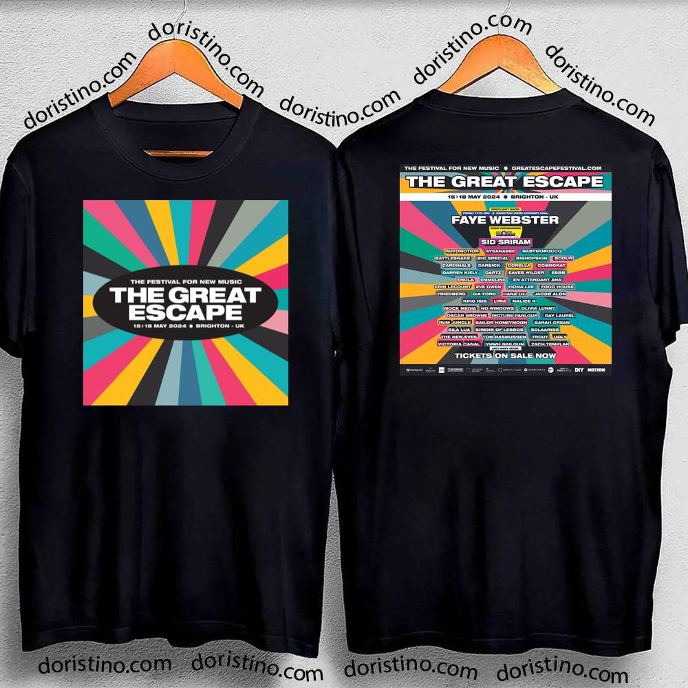 The Great Escape Festival 2024 Double Sides Shirt