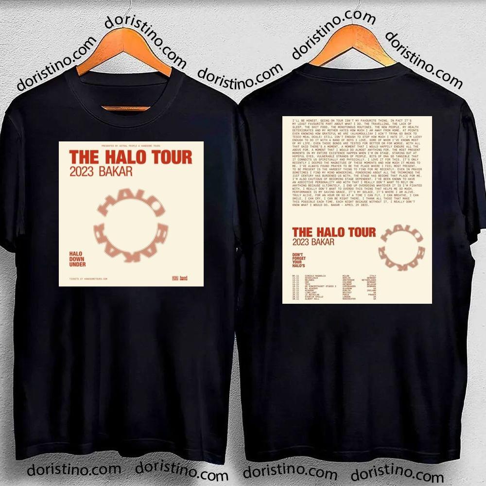 The Halo Tour 2023 Bakar Dont Forget Yout Halos Double Sides Tshirt