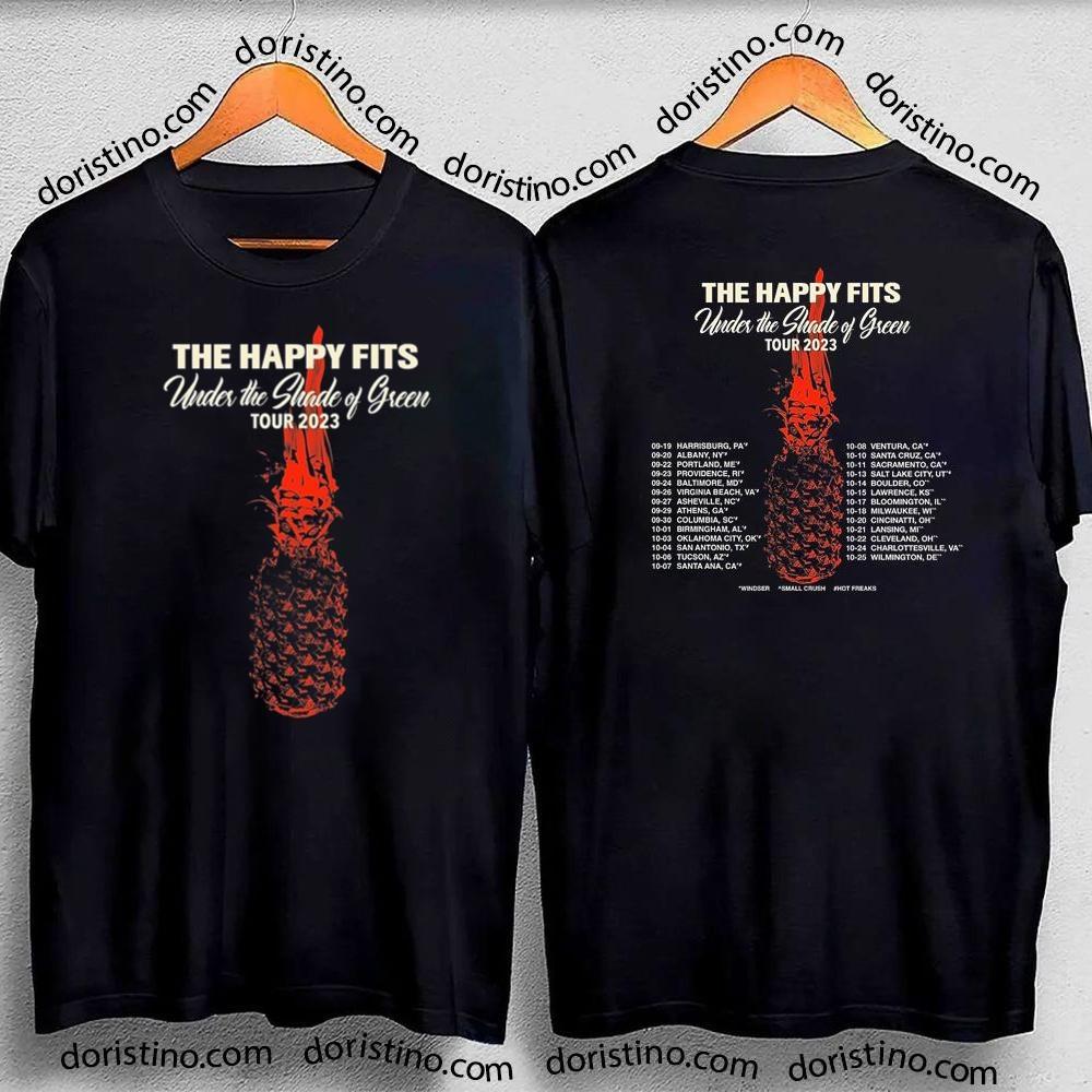 The Happy Fits Under The Shade Of Green Tour Dates 2023 Double Sides Shirt