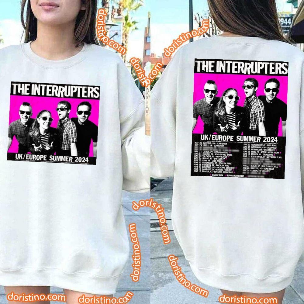 The Interrupters Uk 2024 Double Sides Shirt