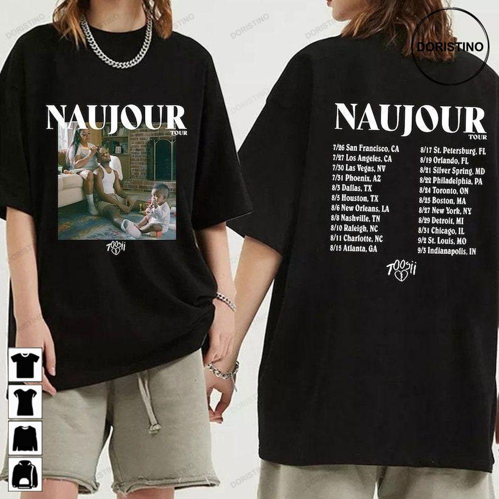 Toosii Naujour Tour 2023 Double Sides Tshirt