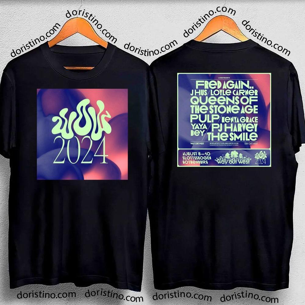 Way Out West 2024 Double Sides Shirt