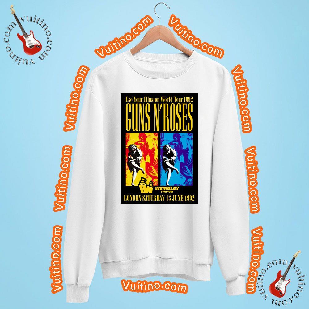 Guns N Roses Use Your Illusion 1992 World Tour London Wembley Stadium Shirt