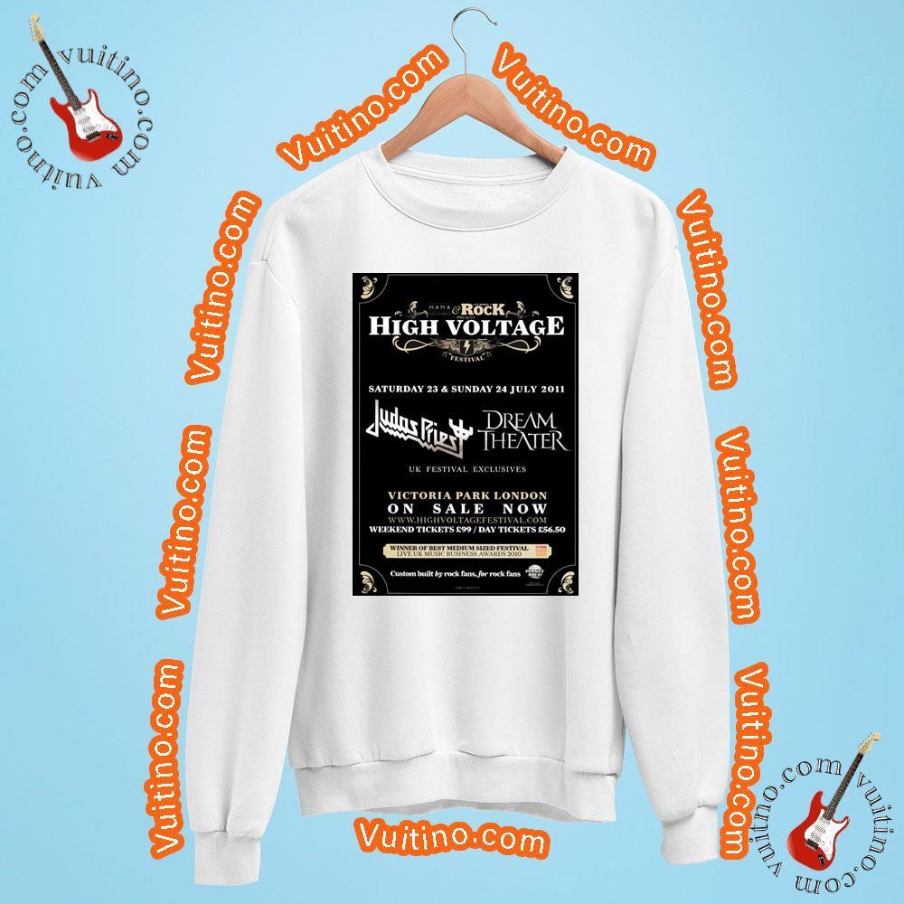 High Voltage Festival 2011 Judas Priest Dream Theatre Shirt