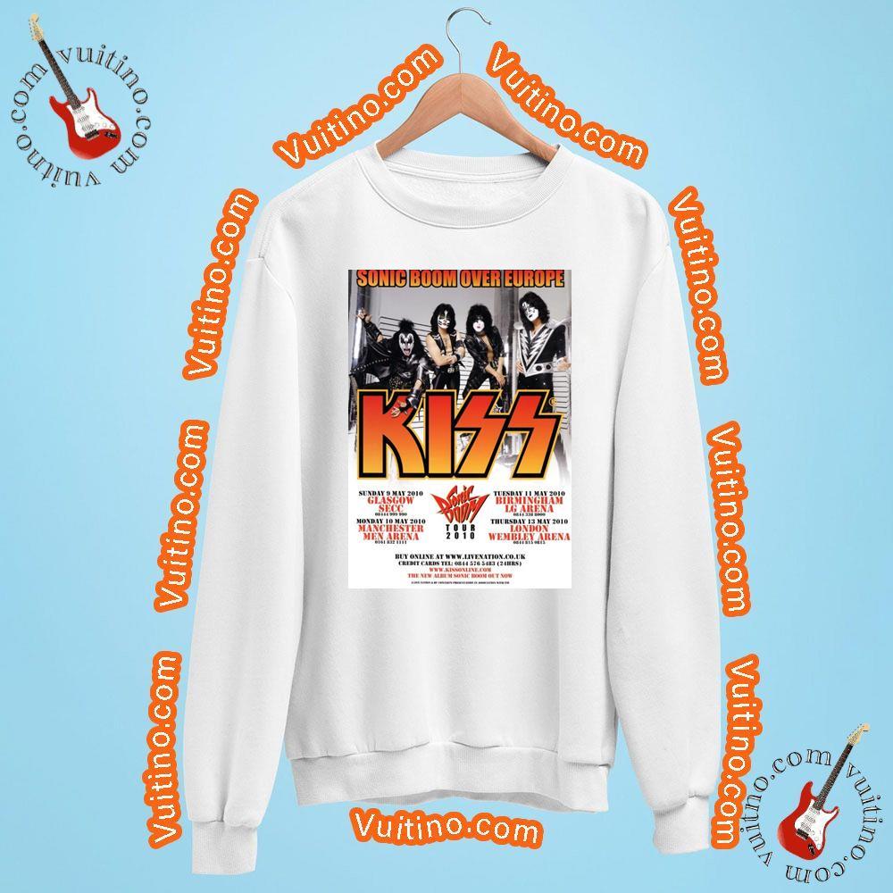 Kiss Sonic Boom Over Europe 2010 Tour Shirt