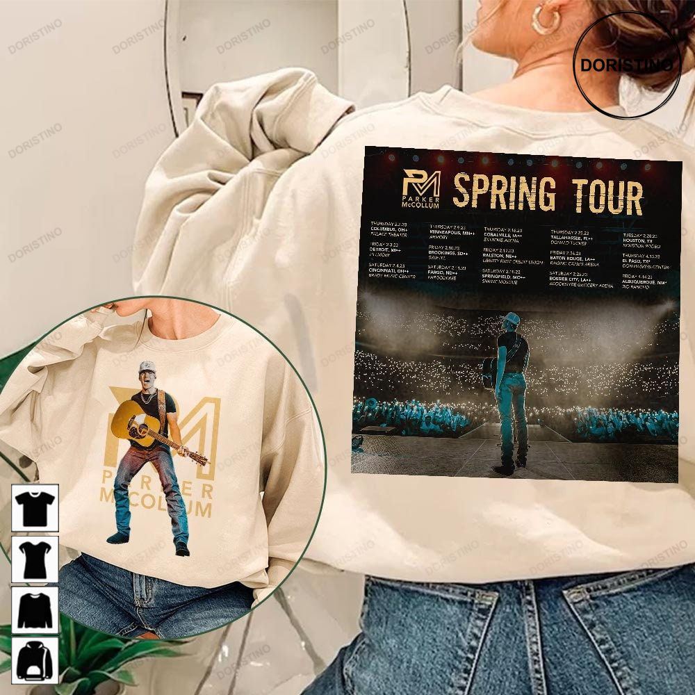 Parker Mccollum Spring Tour Dates 2023 World Tour Double Sided World Tour Music 2023 Graphic Tee Unisex Awesome Shirts