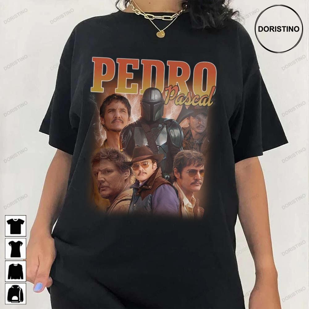 Pedro Pascal Fan Gifts And Man Unisex Vintage 90s Awesome Shirts