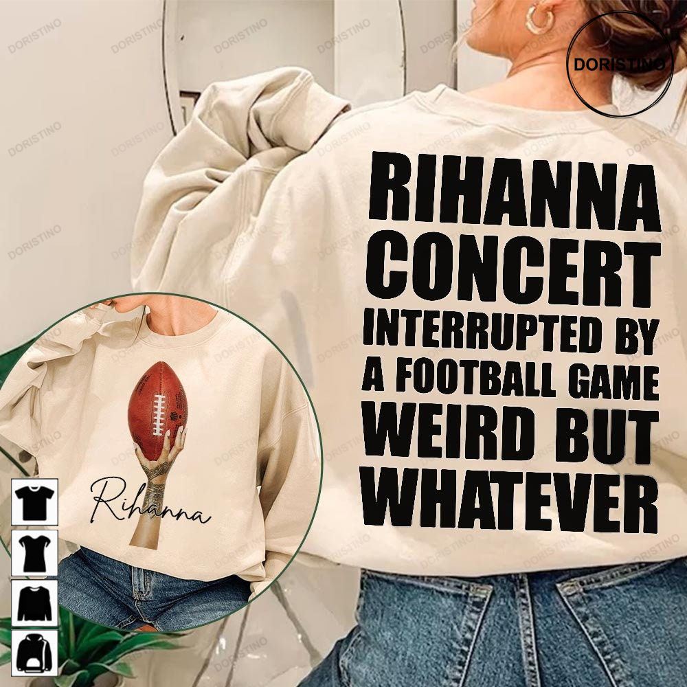 Rihanna Halftime Bowl Game Day Football Tour Dates 2023 World Tour Double Sided World Tour Music 2023 Graphic Tee Unisex Awesome Shirts