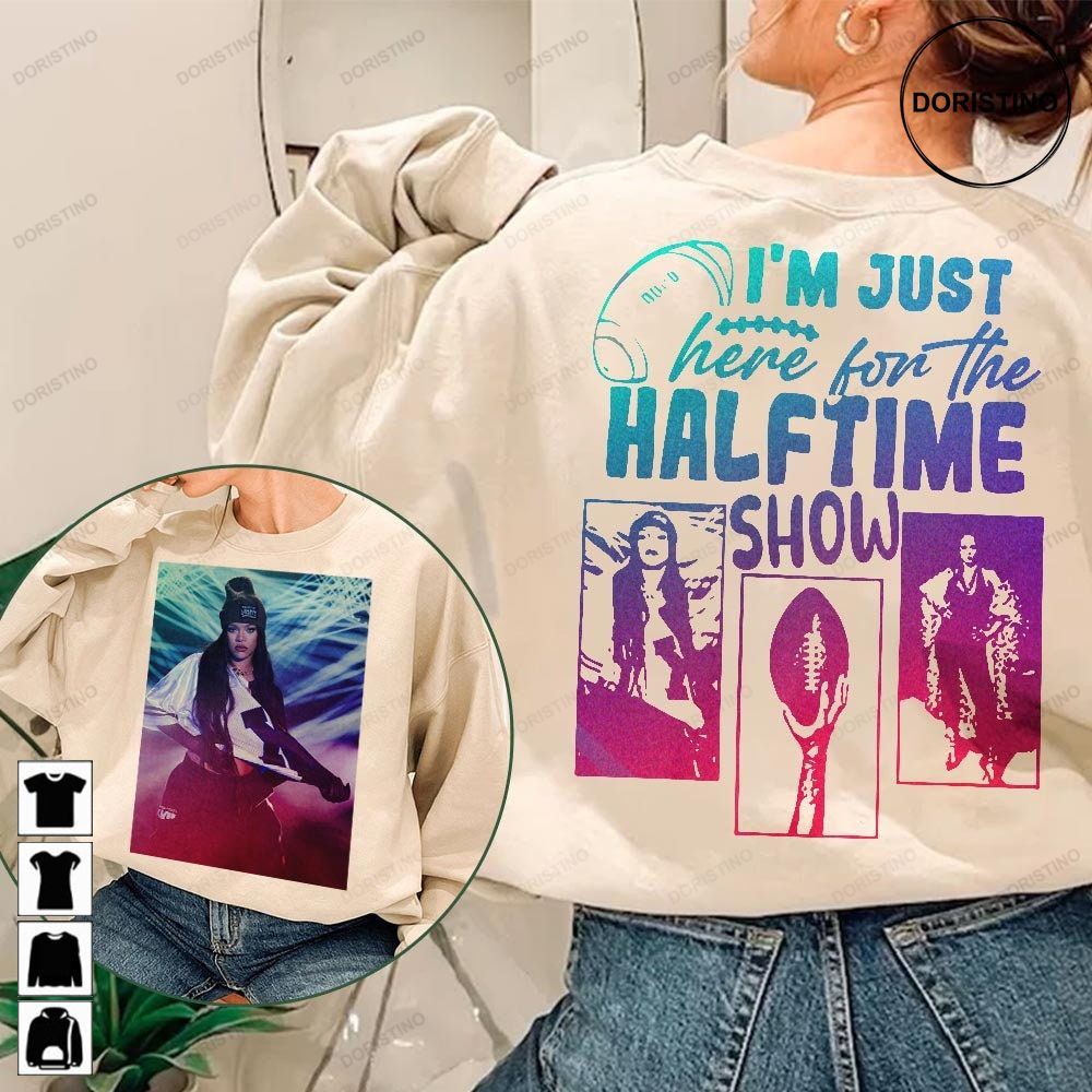 Rihanna Halftime Bowl Game Day Tour Dates 2023 World Tour Double Sided World Tour Music 2023 Graphic Tee Unisex Awesome Shirts