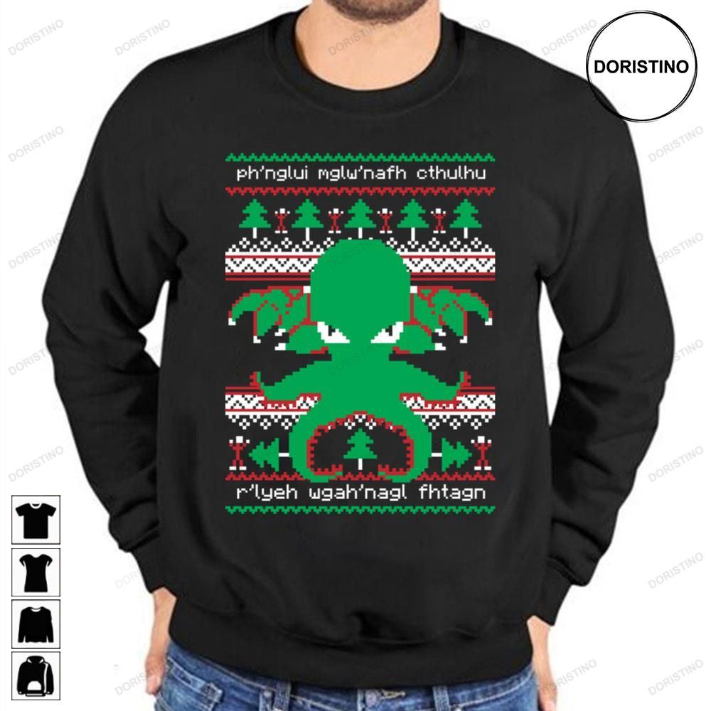 Cthulhu Cultist Christmas Cthulhu Ugly Christmas Limited Edition T-shirts