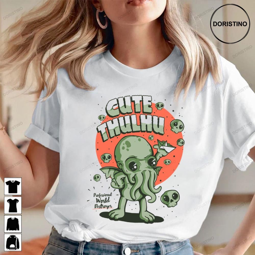 Cute Cthulhu Professional World Destroyer Limited Edition T-shirts