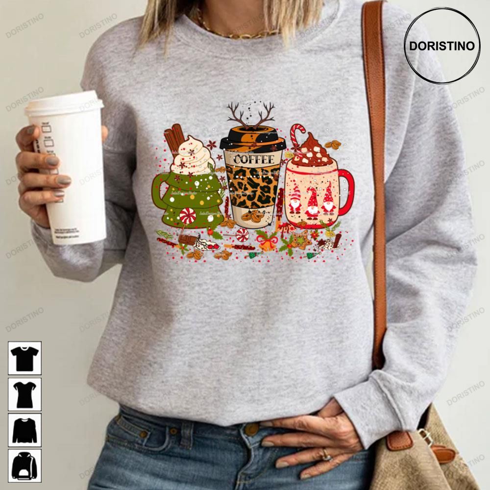 Cute Latte Iced Warm Cozy Winter Iced World Awesome Shirts