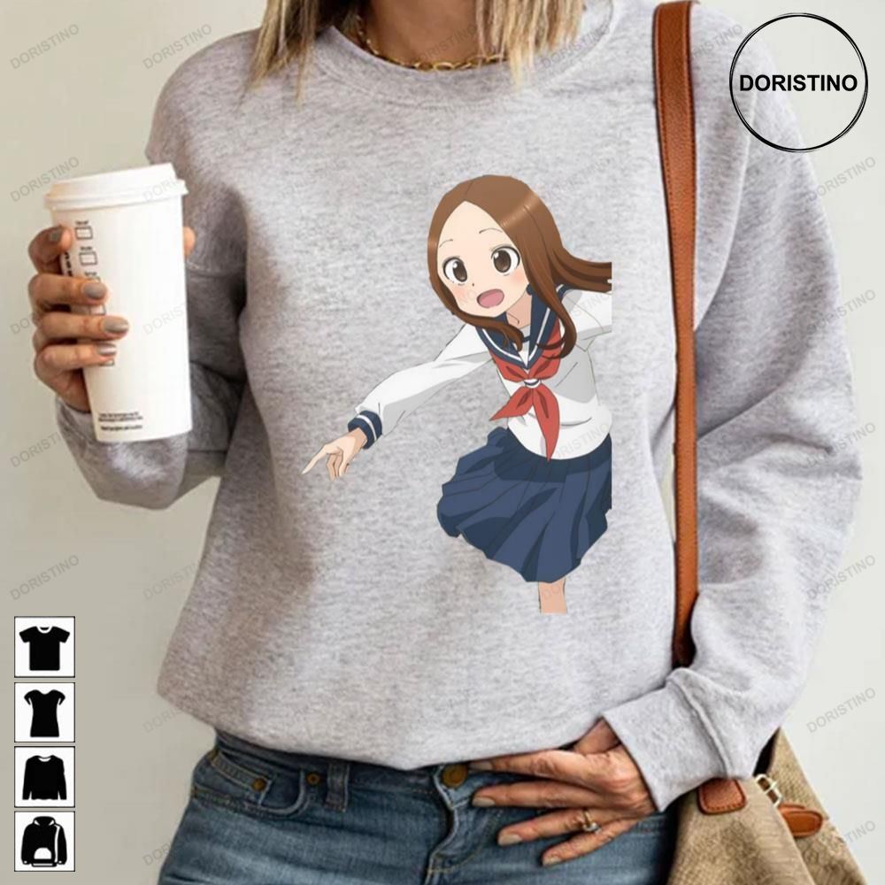 Cute Smile Of Karakai Jouzu No Takagi San Vintage Retro Anime Limited Edition T-shirts