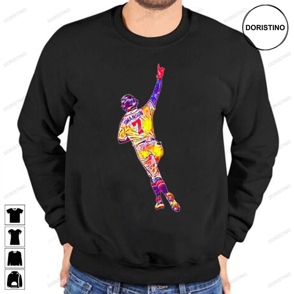 Dansby Swanson Painting Art Baseball Awesome Shirts