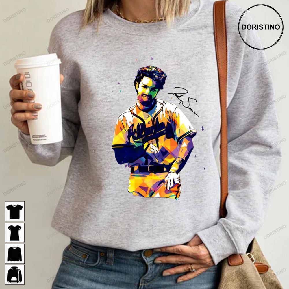 Dansby Swanson Painting Funny Art Baseball Awesome Shirts