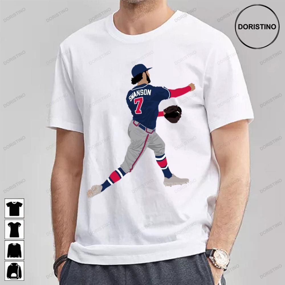 Dansby Swanson Player Number 7 Baseball Trending Unisex T-Shirt