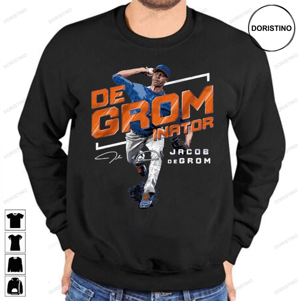 De Grom Inator Jacob Degrom Funny Art Baseball Awesome Shirts