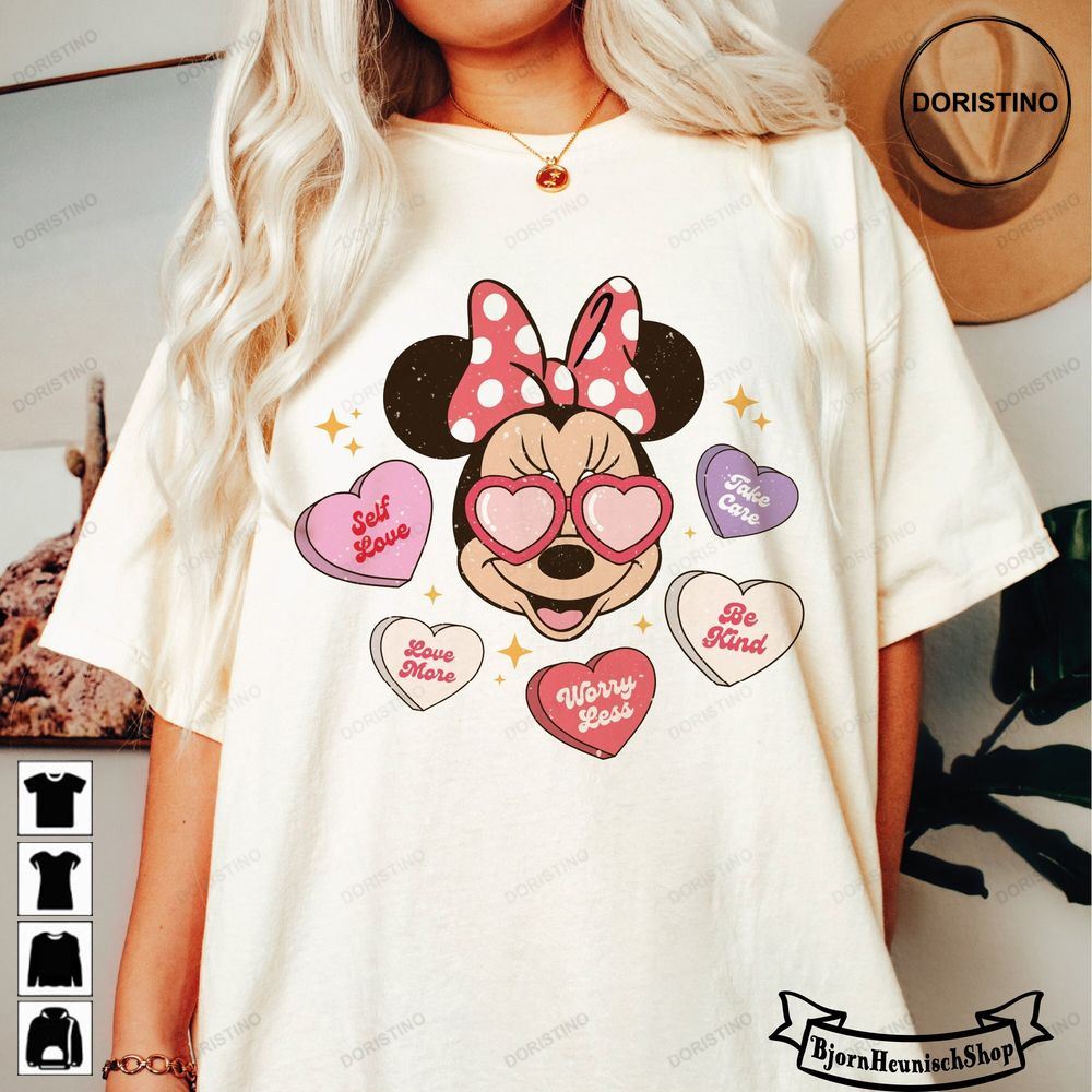Minnie Valentine Comfort Colors Disney Valentine Trending Style
