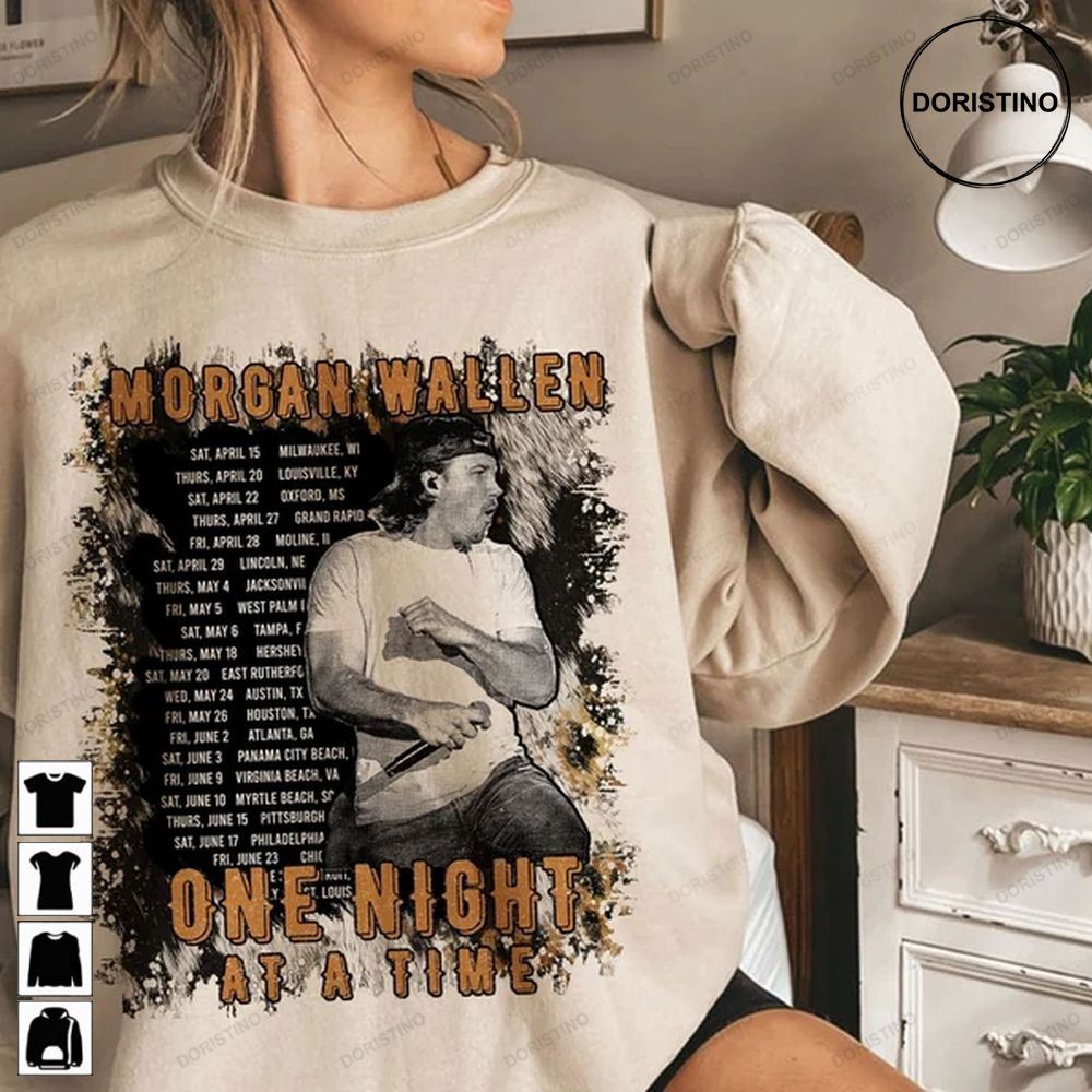 One Night At A Time M-organ Wallen World Tour 2023 Awesome Shirts