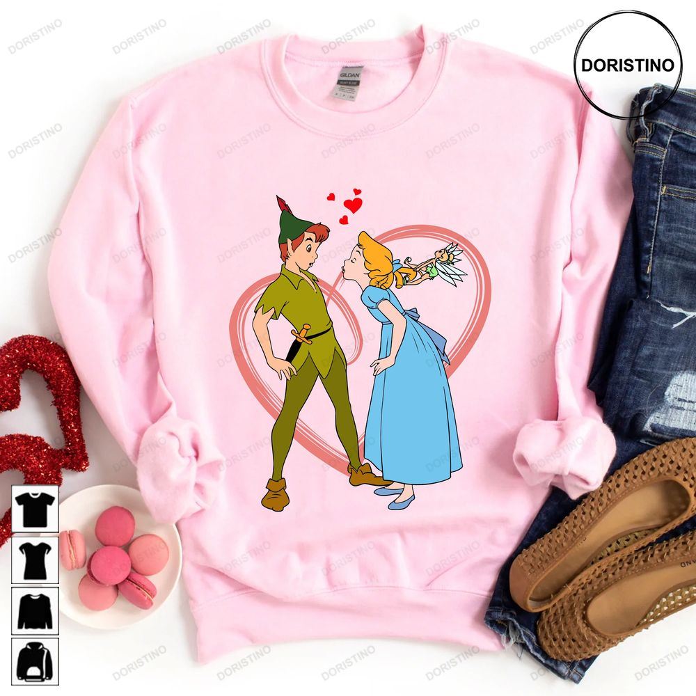 Peter Pan And Wendy Valentine Disney Valentine Darling Limited Edition T-shirts