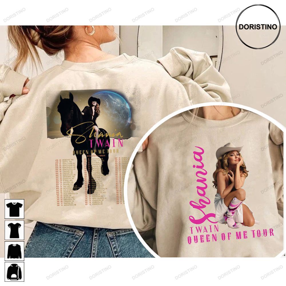 Queen Of Me Tour 2023 Shania Twain Queen Of Me Tour Limited Edition T-shirts