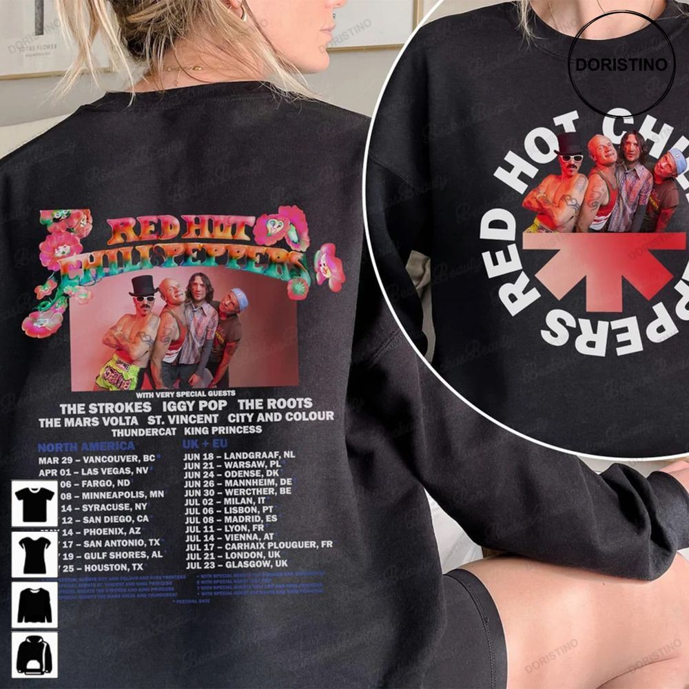 Red Hot Chili Peppers 2023 Tour Red Hot Chili Peppers Awesome Shirts