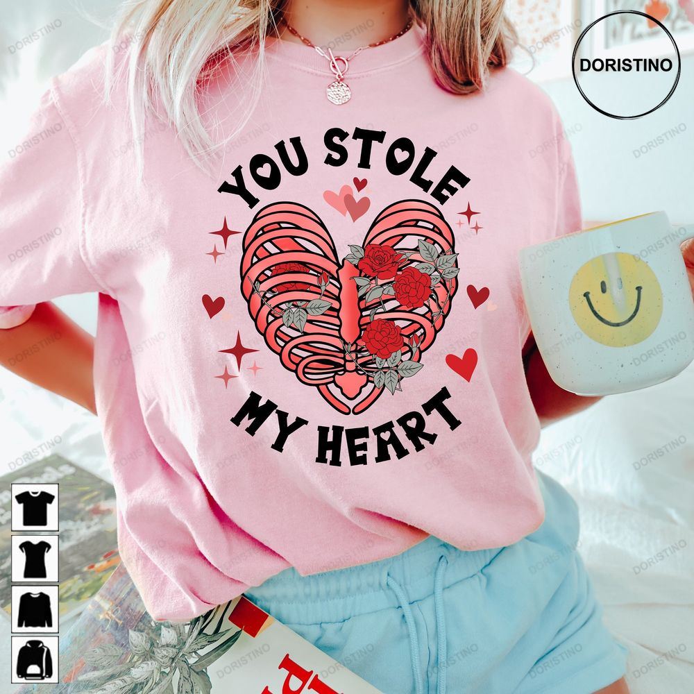 Retro Comfort Colors Valentines You Stole My Heartcute Limited Edition T-shirts