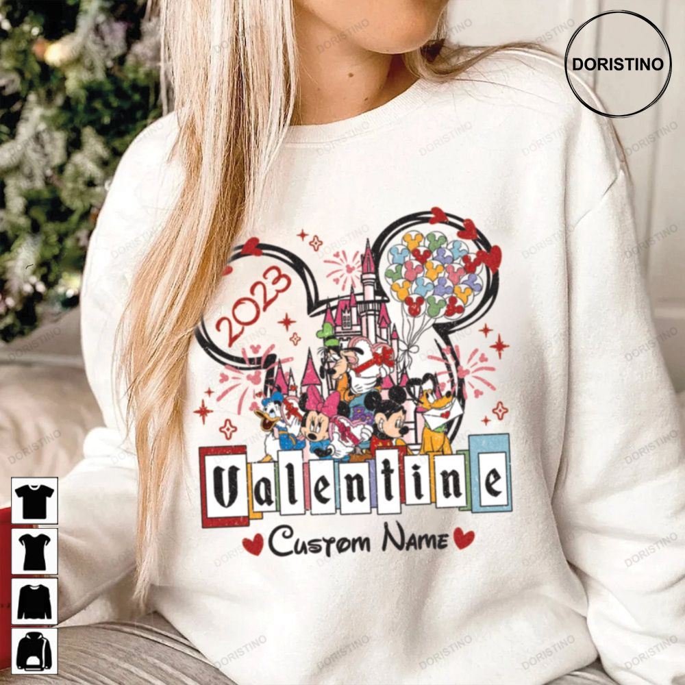 Retro Customize Disney Valentine Retro Disney Mickey Awesome Shirts