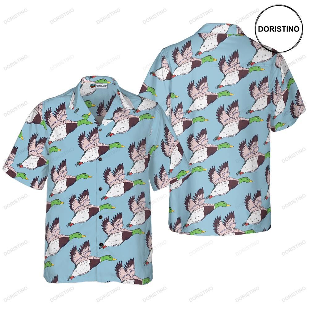 Flying Ducks For Men Hawaiian Shirt