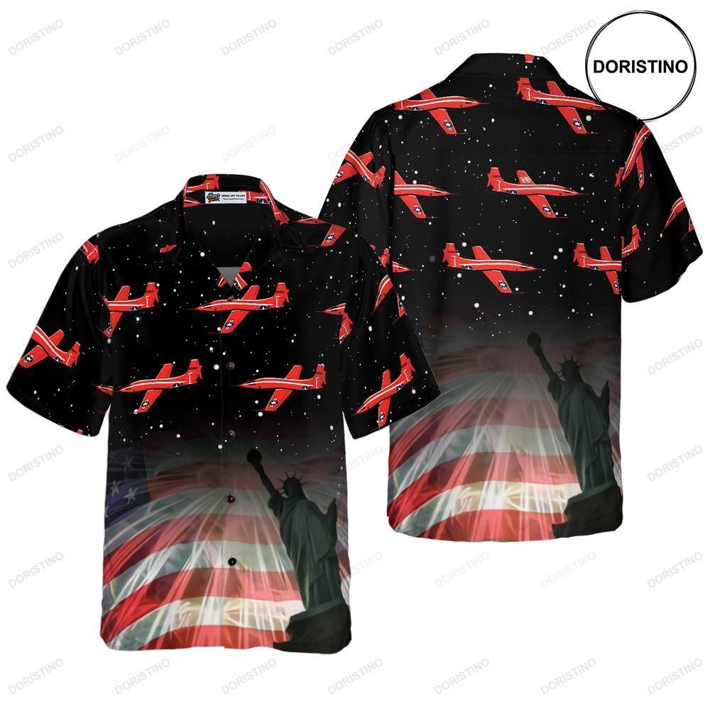 Fourth Of July Aircraft Hawaiian Shirt