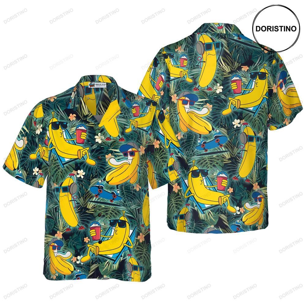Funny Chill Tropical Banana Awesome Hawaiian Shirt