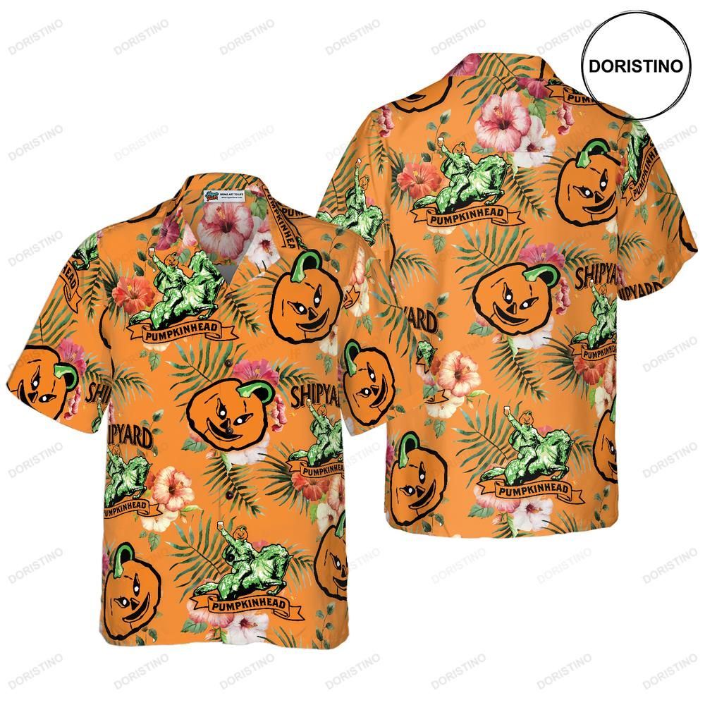 Funny Custom Shipyard Pumkinhead Logo Limited Edition Hawaiian Shirt