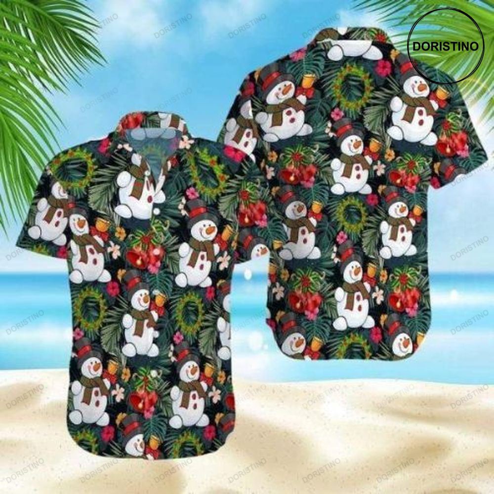 Funny Snowman Christmas Ding Dong Hawaii Hawaiian Shirt