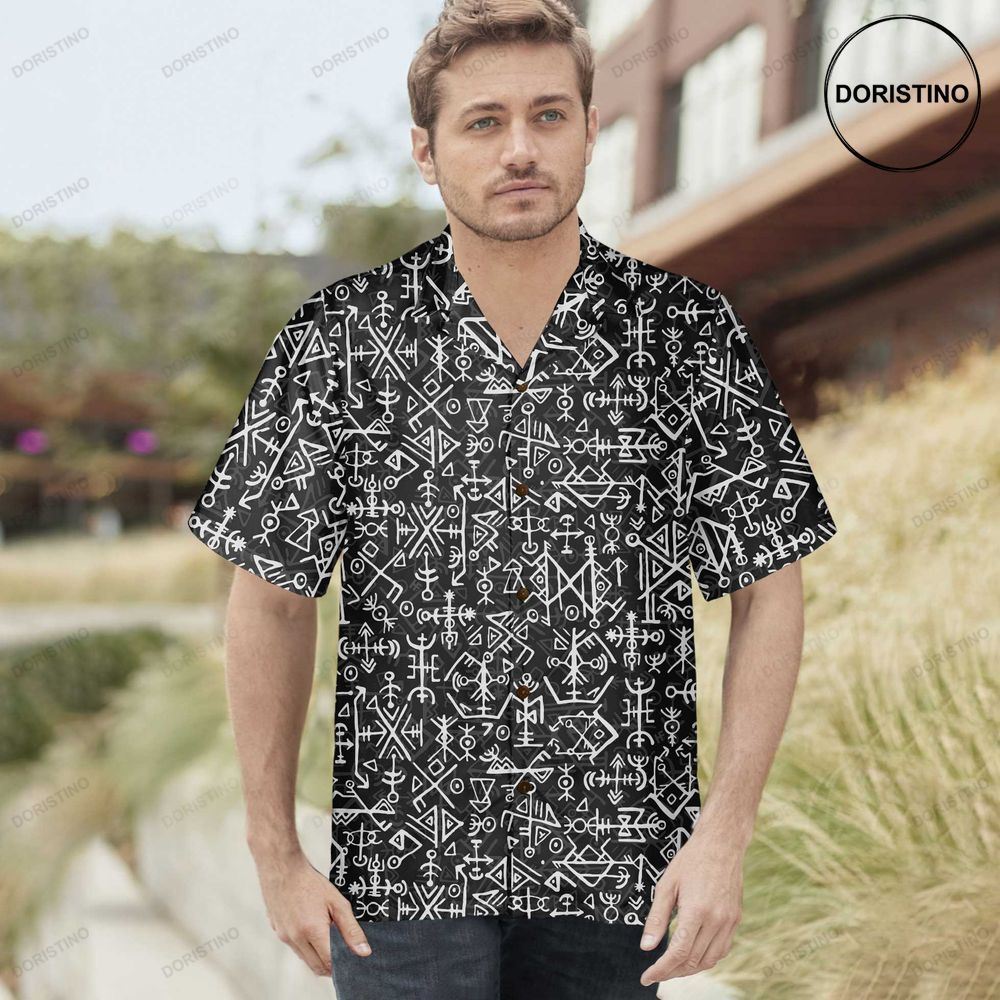 Futhark Norse Islandic And Viking Symbol Seamless Pattern Viking For Men And Wo Limited Edition Hawaiian Shirt