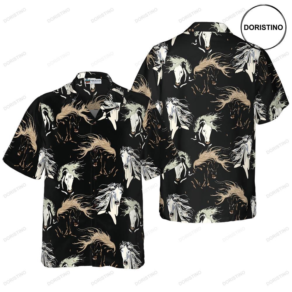 Galloping Horse For Men Hawaiian Shirt