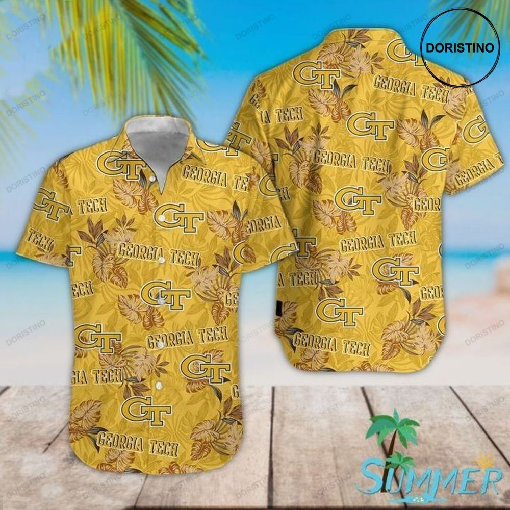 Georgia Tech Yellow Limited Edition Hawaiian Shirt