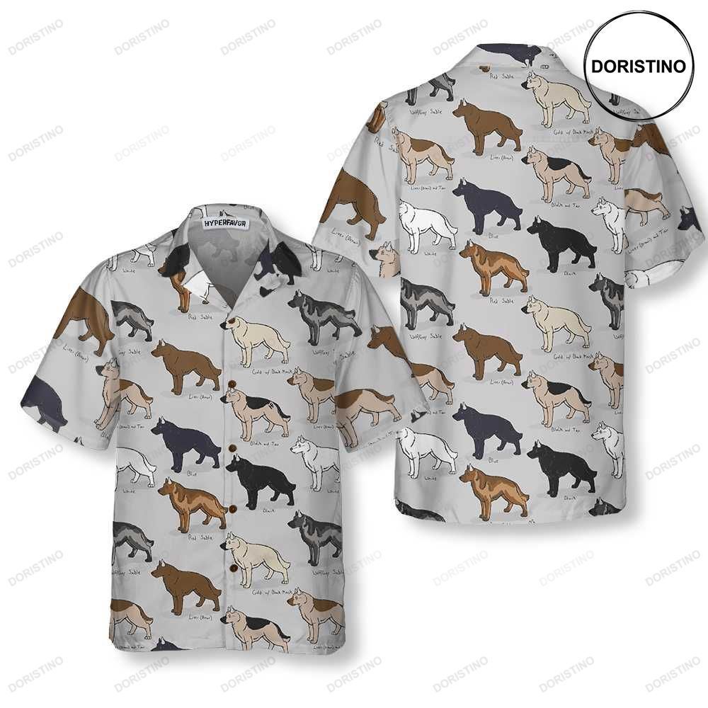 German Shepherd Dog Funny German Shepherd Dog For Adults Awesome Hawaiian Shirt