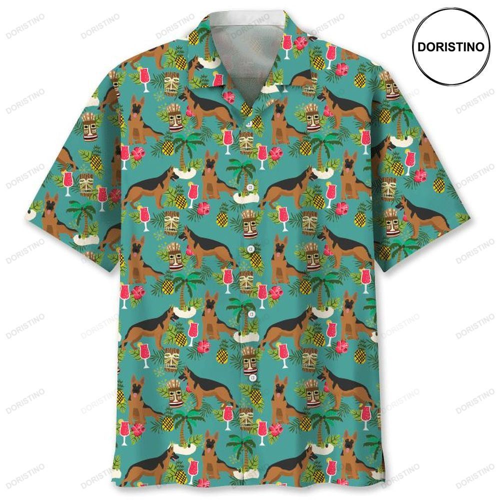 German Shepherd Awesome Hawaiian Shirt