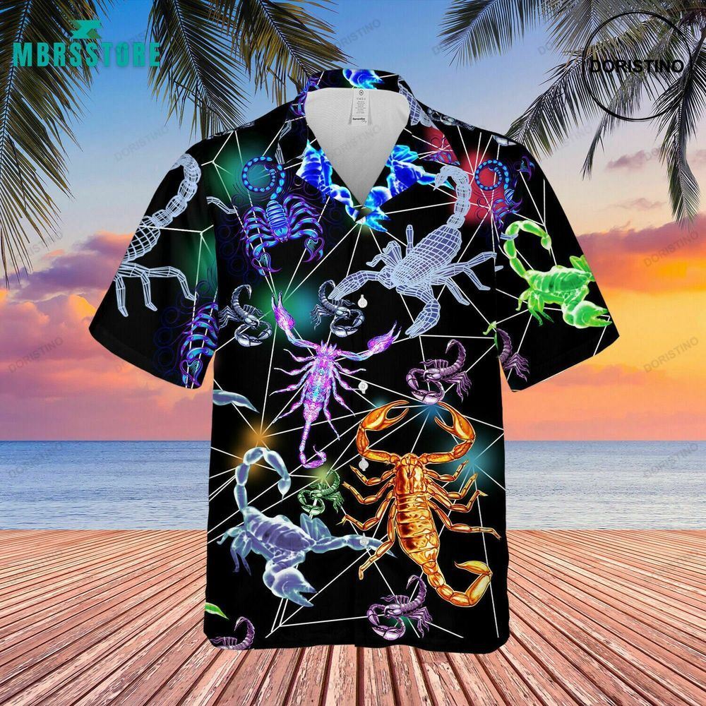 Glowing Scorpion Summber Hot Movie Unisex Awesome Hawaiian Shirt